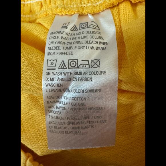 Candace Cameron Bure Apricot Pants Petite L Slub Knit NWT Orange Stretch - Picture 9 of 9